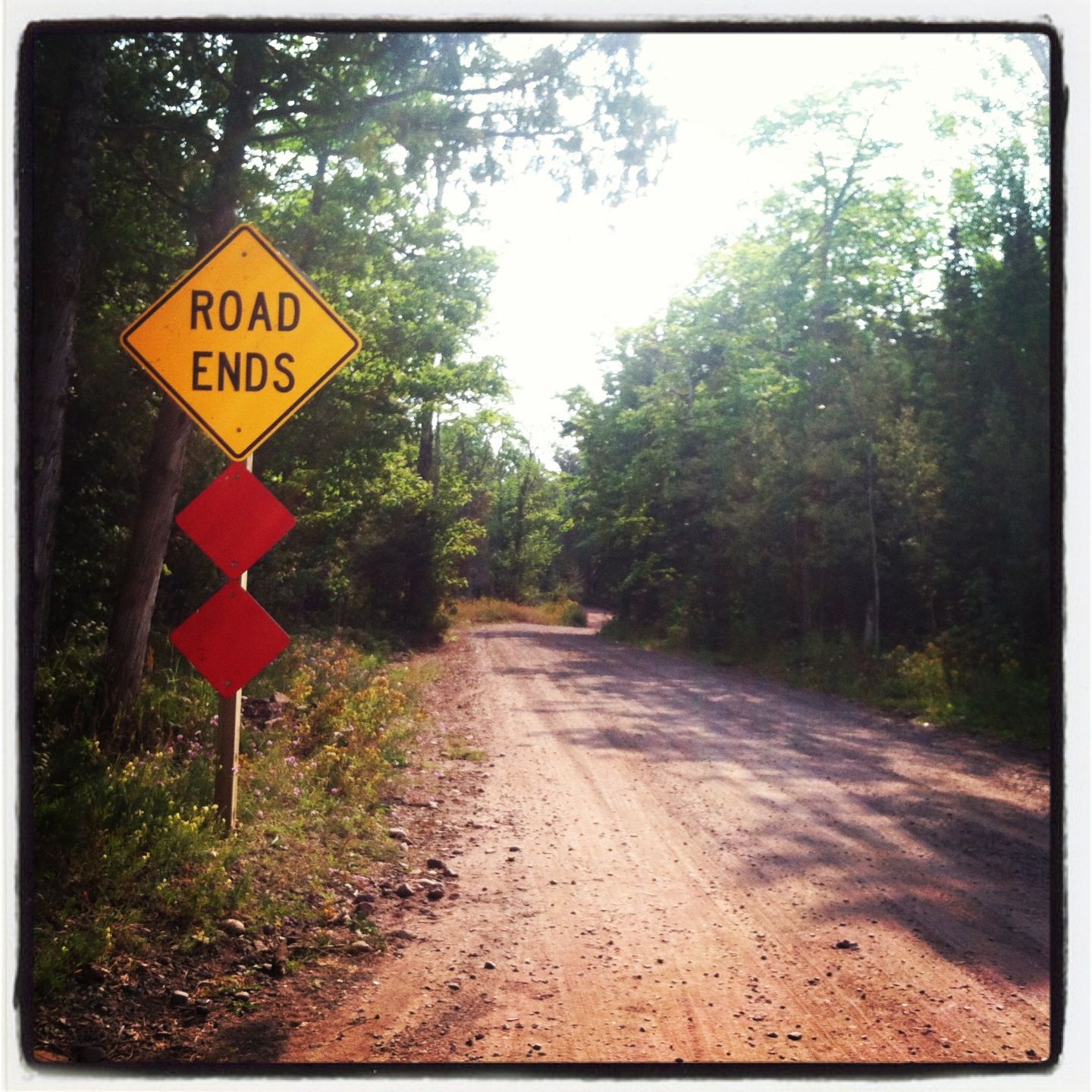 road ends